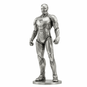 The Armored Avenger Silver Statue — genius in a second skin