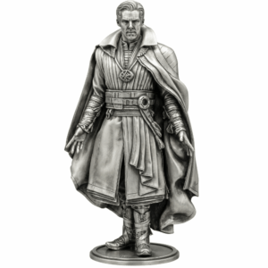 The Sorcerer Supreme Silver Statue — master of the mystic arts in moonlit metal