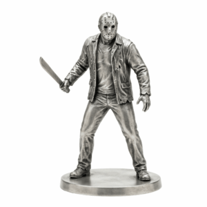 Crystal Lake Slasher Silver Statue — the silent unstoppable stalker in the blank mask