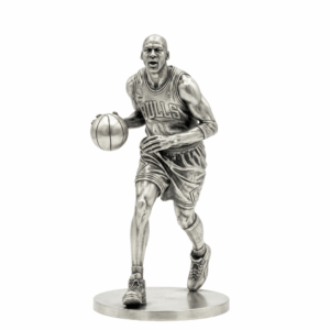 His Airness Silver Statue — the enshrined scorer of the hardwood