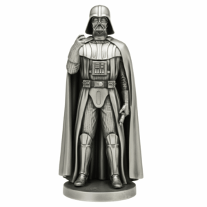Dark Lord of the Sith of the Sith Silver Statue — the faceless armored villain in black