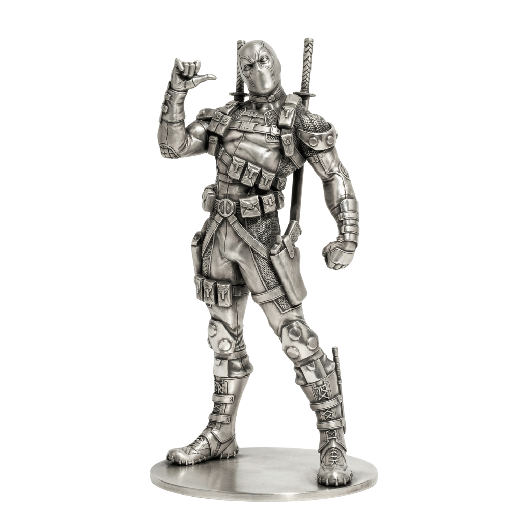 Masked Mercenary — solid .999 fine silver statue