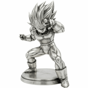 The Saiyan Prince Silver Statue — the noble-born rival archetype, defiant and unbowed