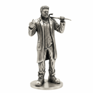 Rogue Supe-Hunter Silver Statue — the long-coat antihero who hunts the untouchable