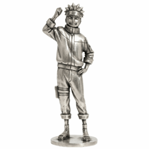 Nine-Tails Ninja Silver Statue — the never-give-up ninja archetype coiled and ready