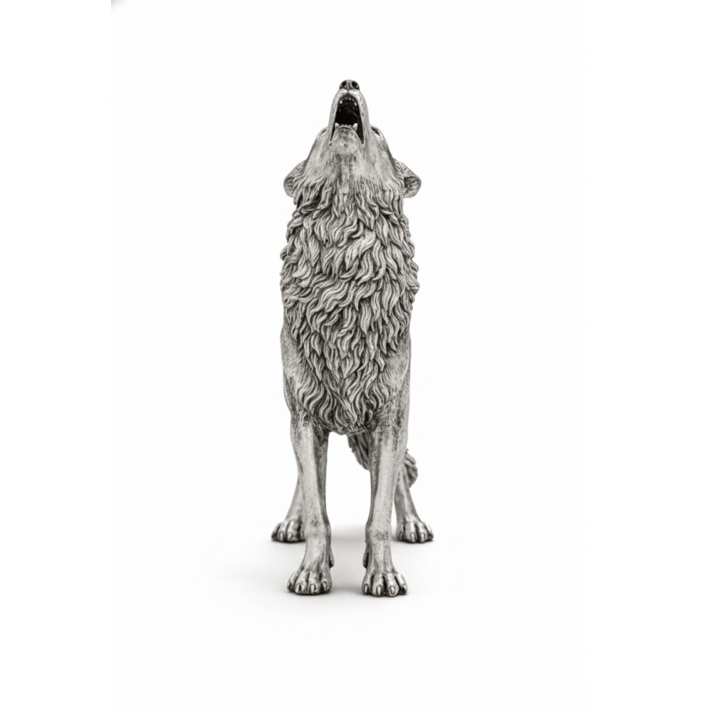 Silver wolf collectible