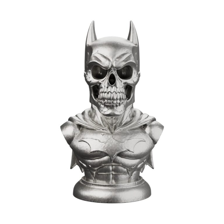 Superheroes silver statues