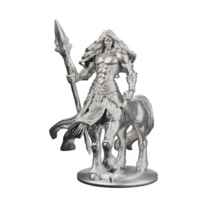 Centaur Spear Guardian Silver Statue