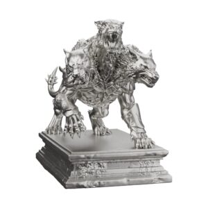 Cerberus Underworld Guardian Silver Statue
