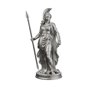 Athena Goddess of Wisdom Silver Statue