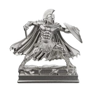 Achilles Silver Statue — the invulnerable hero felled by a single heel