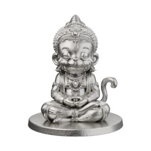 Baby Hanuman Silver Statue — the fearless child who leapt for the sun