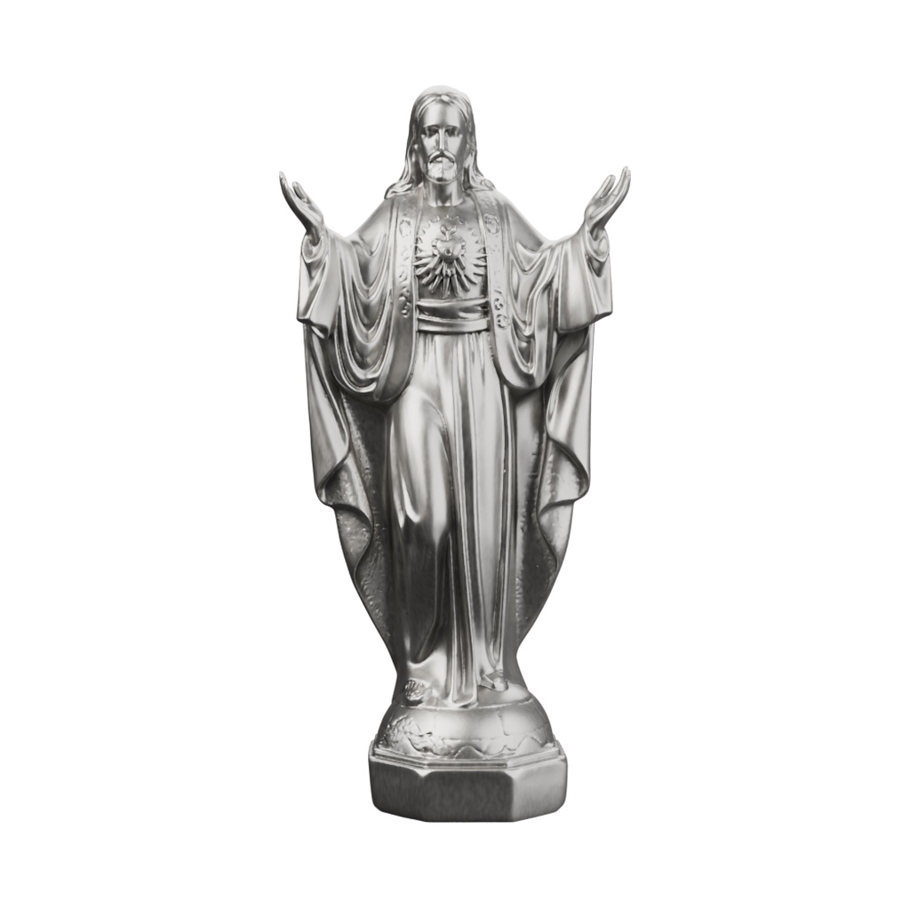 Blessing Christ — solid .999 fine silver statue