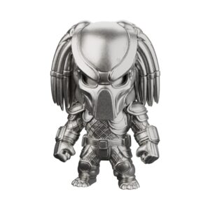 Dreadlocked Hunter Chibi Silver Statue — the honor-bound alien trophy-hunter archetype