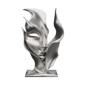 Flame Muse Silver Sculpture — the carried flame of inspiration