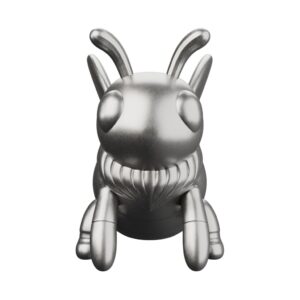 Flying Bumblebee Silver Statue - the lucky messenger between worlds