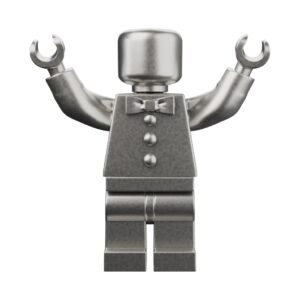 Gingerbread Man Silver Statue — the runaway cookie the fox could not resist
