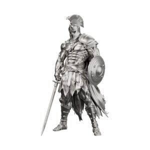 Iron Gladiator of the Colosseum Silver Statue &mdash; the champion who defied the arena