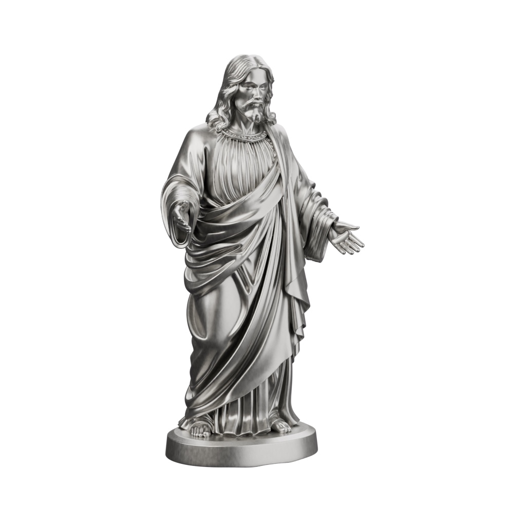 Jesus Christ — solid .999 fine silver statue