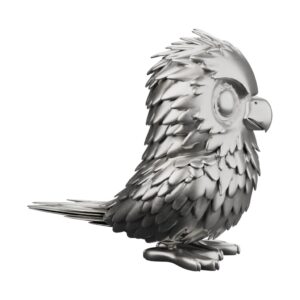 Soaring Eagle Silver Statue