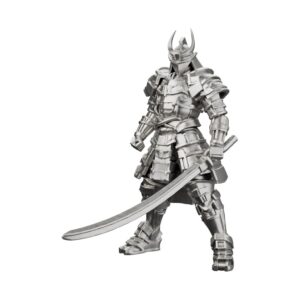 Standing Samurai Silver Statue — warrior bound by bushido
