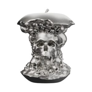 The Forbidden Fruit Silver Statue — the serpent-and-apple emblem of temptation