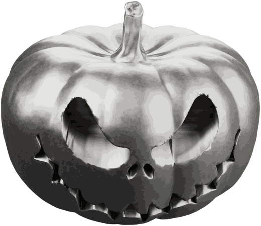 The Jack-o'-Lantern Halloween Silver Statue